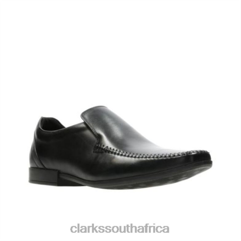 Glement Seam Clarks Black Leather 840404397 Men Clarks Black Leather