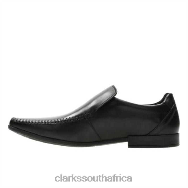 Glement Seam Clarks Black Leather 840404397 Men Clarks Black Leather