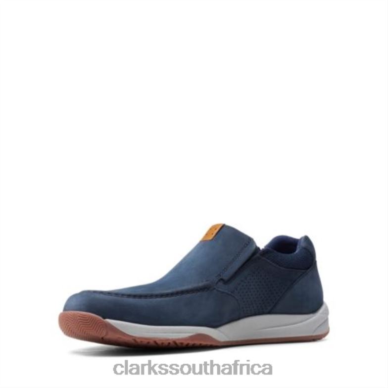 Langton Step Clarks Navy Nubuck 840404391 Men Clarks Navy Nubuck
