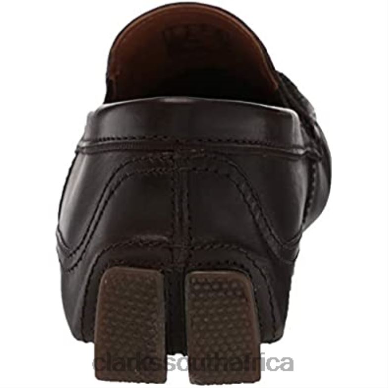 Men's Markman Pladriving Style Loafer Dark Brown Leather Clarks 840402830 Men Clarks Dark Brown Leather