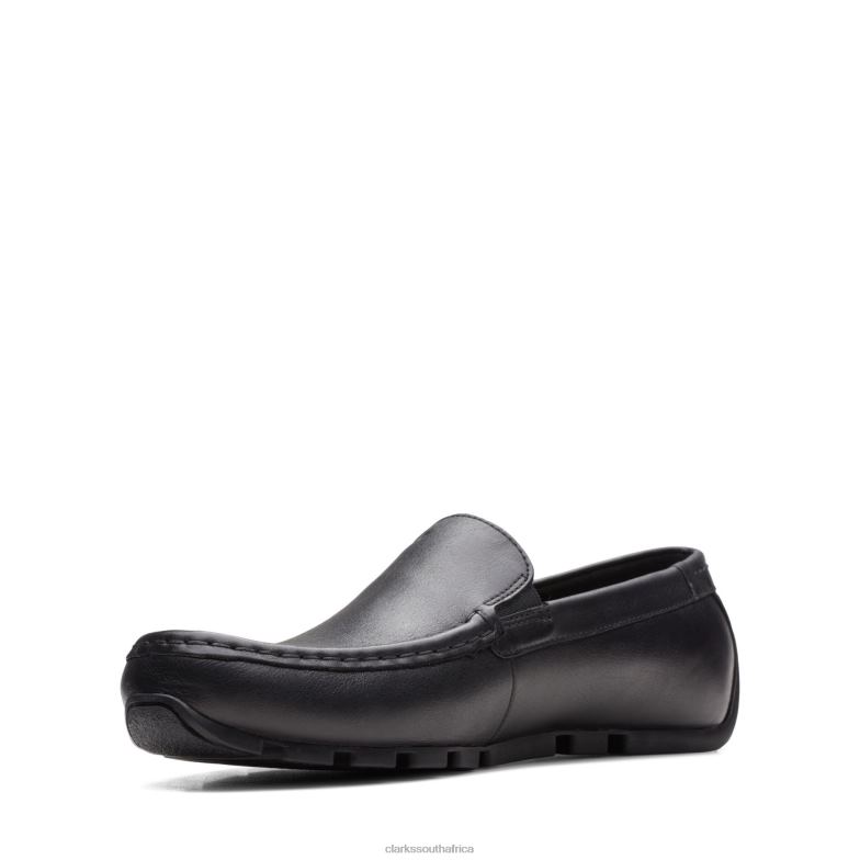Oswick Plain Clarks Black Leather 840403613 Men Clarks Black Leather