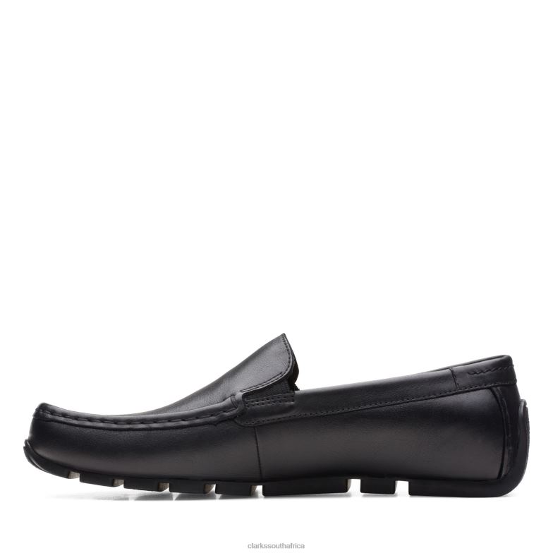 Oswick Plain Clarks Black Leather 840403613 Men Clarks Black Leather