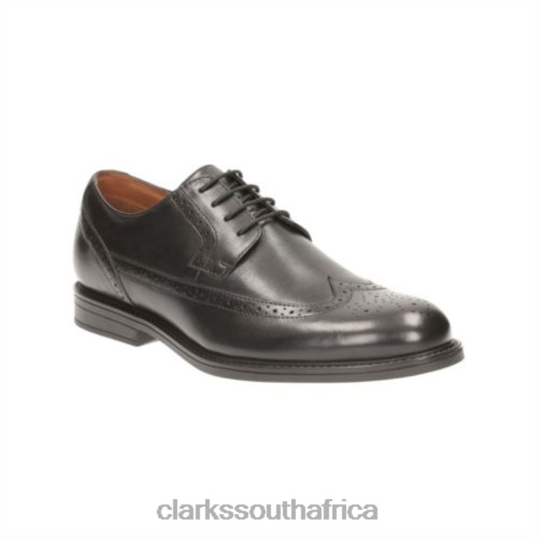 Black Leather Clarks Beckfield Limit 840404464 Men Clarks Black Leather