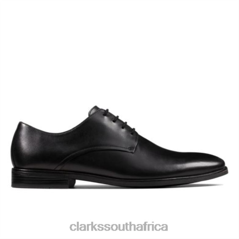 Black Leather Clarks Stanford Walk 840404480 Men Clarks Black Leather