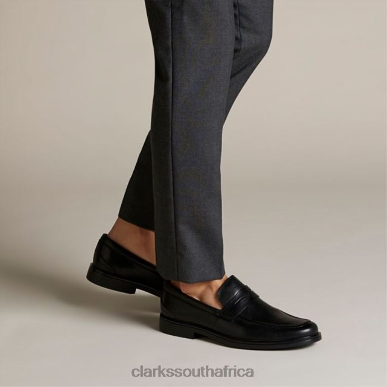 Black Leather Un Aldric Step Black Leather Clarks 840405564 Men Clarks Black Leather