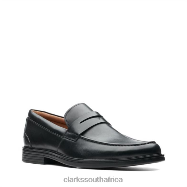 Black Leather Un Aldric Step Black Leather Clarks 840405564 Men Clarks Black Leather