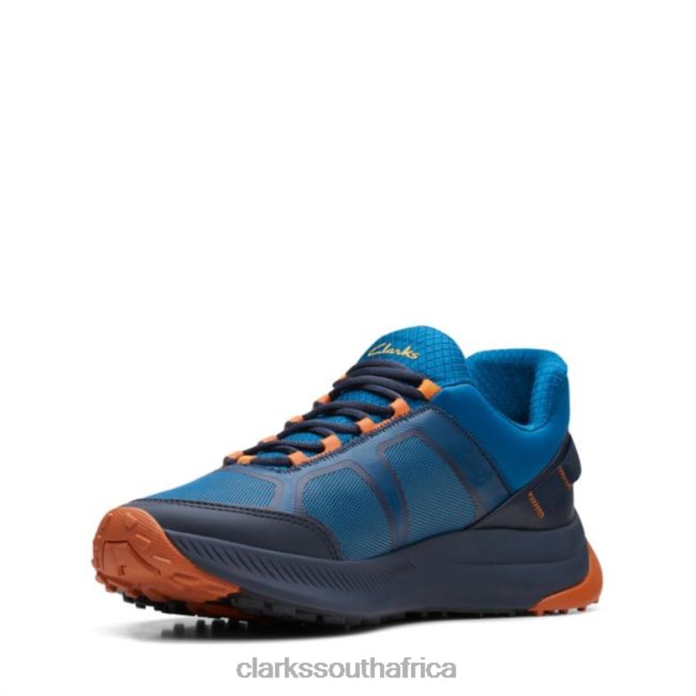 Clarks Atl Trail Lo Blue Combi Blue Combi 840406674 Men Clarks Blue Combi