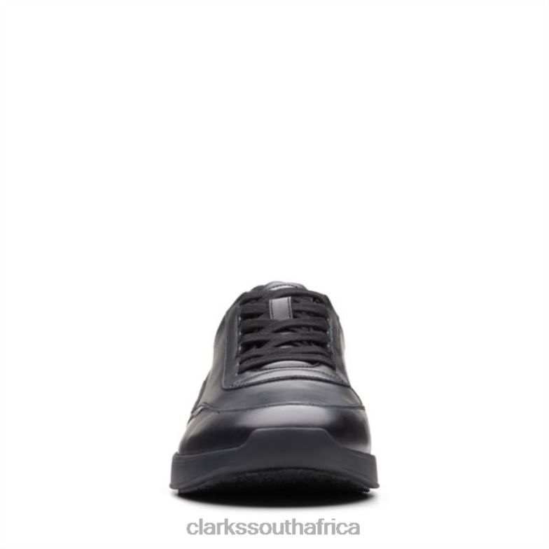 Clarks Black Leather Race Lite Lace Black Leather 840405569 Men Clarks Black Leather