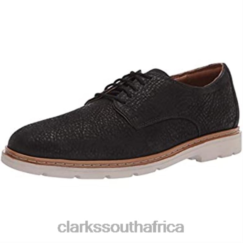 Clarks Black Nubuck Mens Lug Lite Low Shoes 840402873 Men Clarks Black Nubuck