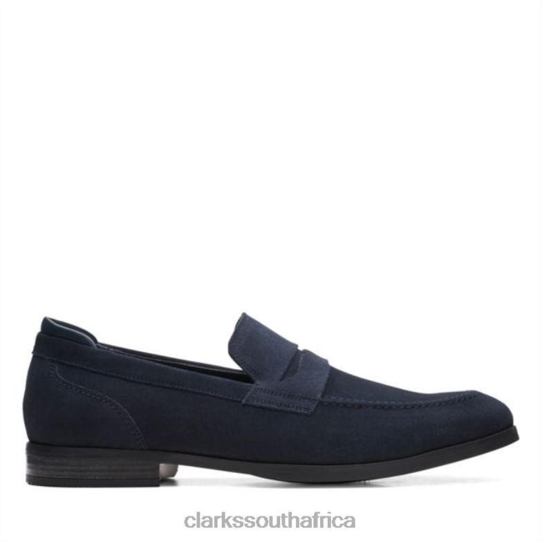 Clarks Navy Suede Bradish Ease Navy Suede 840405585 Men Clarks Navy Suede