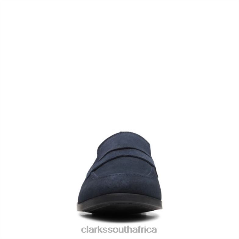 Clarks Navy Suede Bradish Ease Navy Suede 840405585 Men Clarks Navy Suede