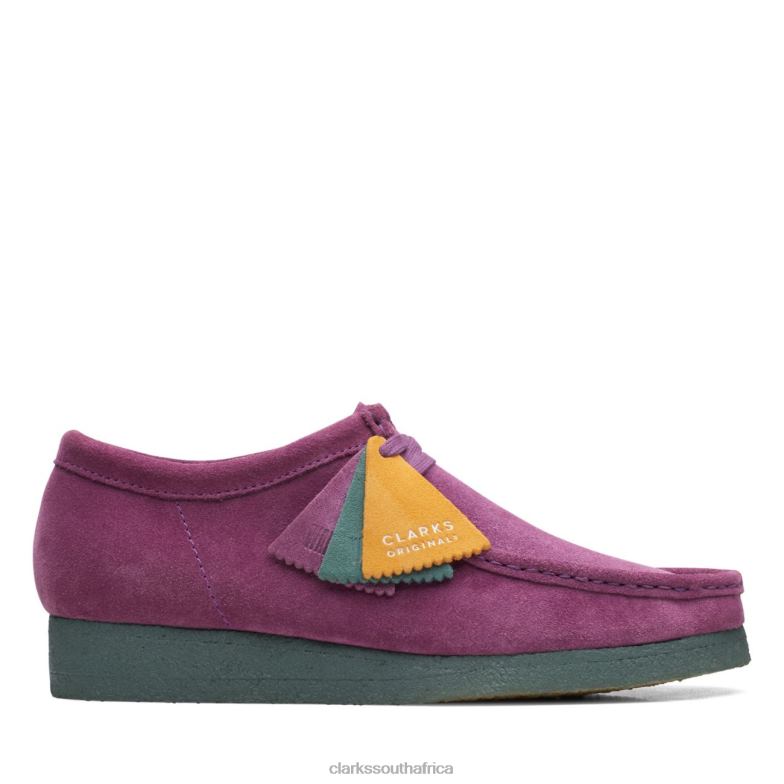 Clarks Purple/Green Wallabee Purple/Green 840406633 Men Clarks Purple/Green