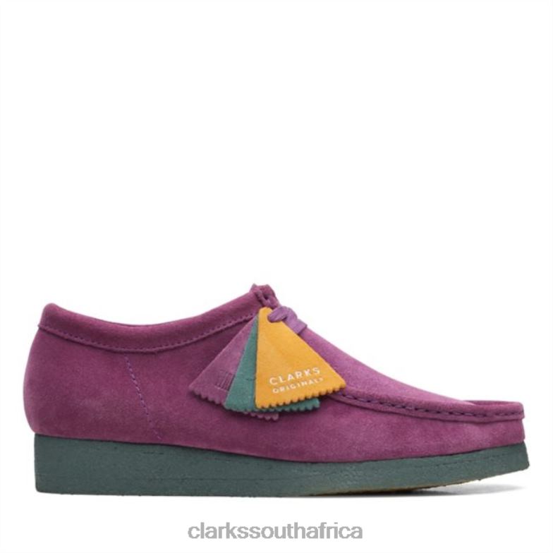 Clarks Purple/Green Wallabee Purple/Green 840406633 Men Clarks Purple/Green