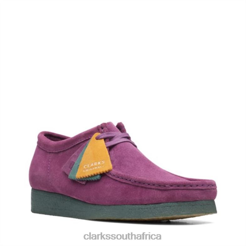 Clarks Purple/Green Wallabee Purple/Green 840406633 Men Clarks Purple/Green