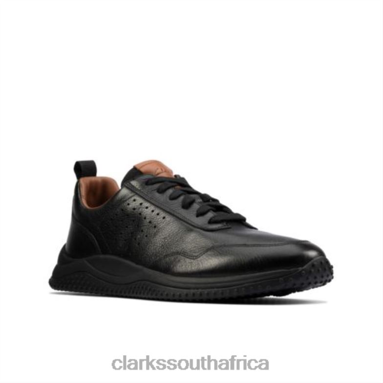 Clarks Puxton Lace Black Leather 840404458 Men Clarks Black Leather