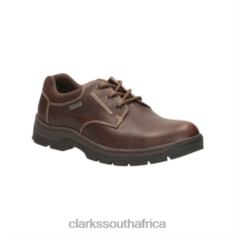 Clarks Stantenwalk Gtx Mahoga Ny Leather 840404514 Men Clarks Mahogany Leather