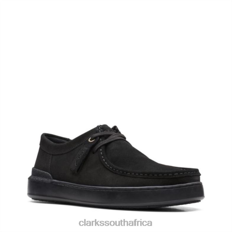 Court Lite Wally Black/Black Clarks 840406567 Men Clarks Black