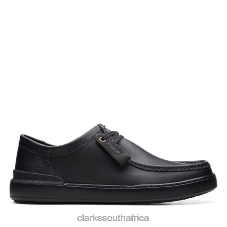 Court Lite Wally Black Leather Black Leather Clarks 840405534 Men Clarks Black Leather