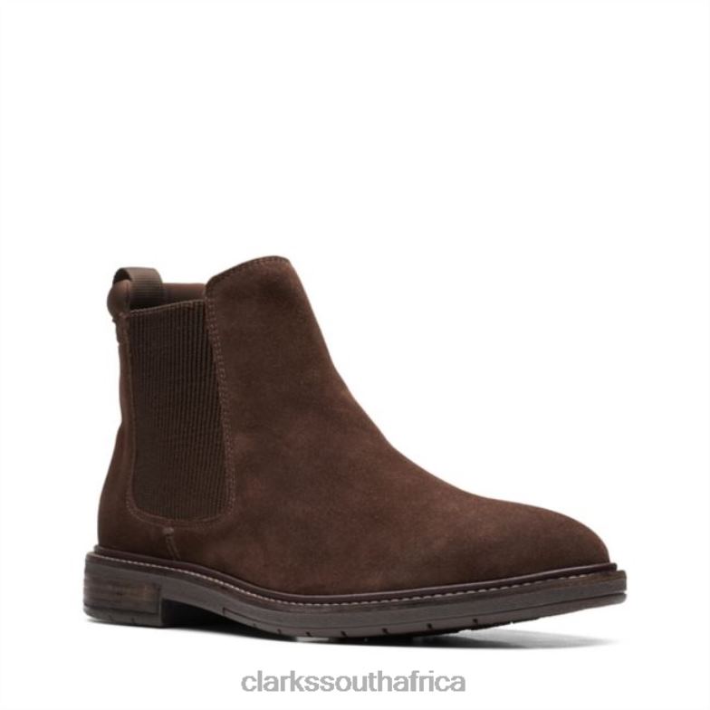 Dark Brown Suede Clarkdale Hall Dark Brown Suede Clarks 840405708 Men Clarks Dark Brown Suede