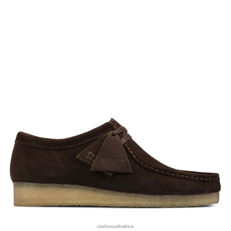 Dark Brown Suede Clarks Wallabee 840406603 Men Clarks Dark Brown Suede