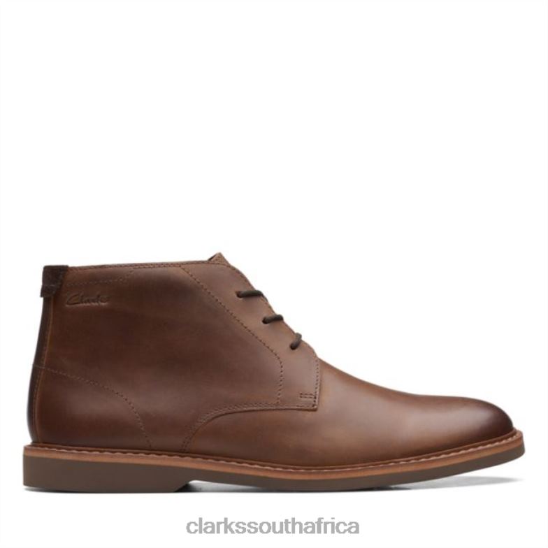 Dark Tan Leather Clarks Atticus Lt Mid Dark Tan Leather 840405627 Men Clarks Dark Tan Leather