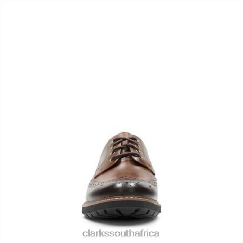 Dark Tan Leather Clarks Batcombe Wing Dark Tan Leather 840405499 Men Clarks Dark Tan Leather