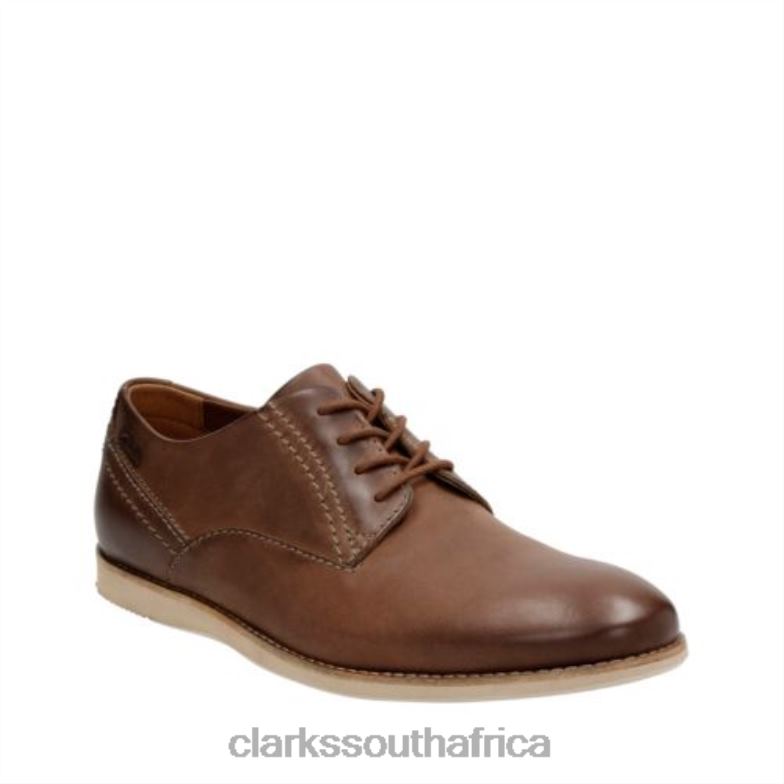 Franson Plain Tan Leather Clarks 840404510 Men Clarks Tan Leather