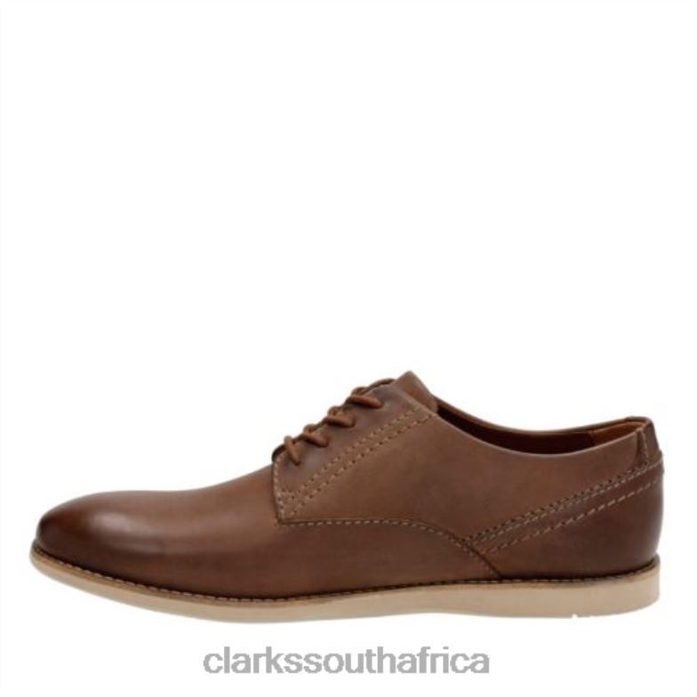 Franson Plain Tan Leather Clarks 840404510 Men Clarks Tan Leather
