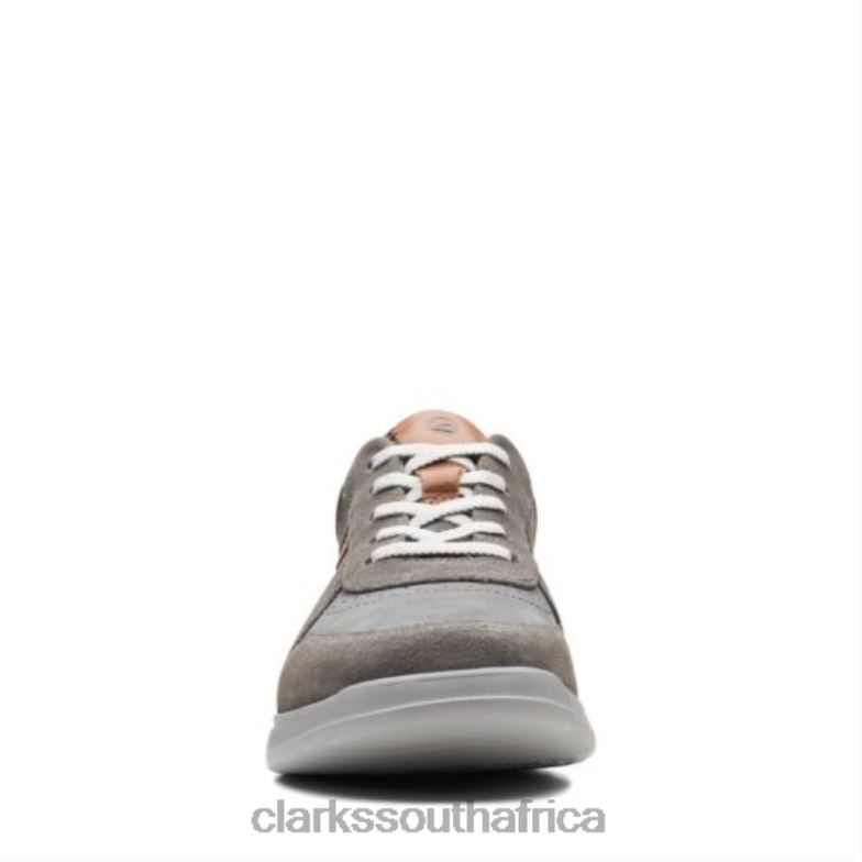 Gaskill Vibe Dark Grey Combi Clarks 840404454 Men Clarks Dark Grey Combi