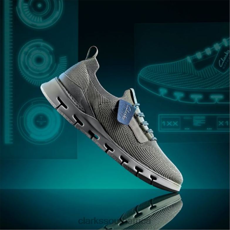 Grey Knit Clarks Nature X Lo Grey Knit 840406667 Men Clarks Grey Knit