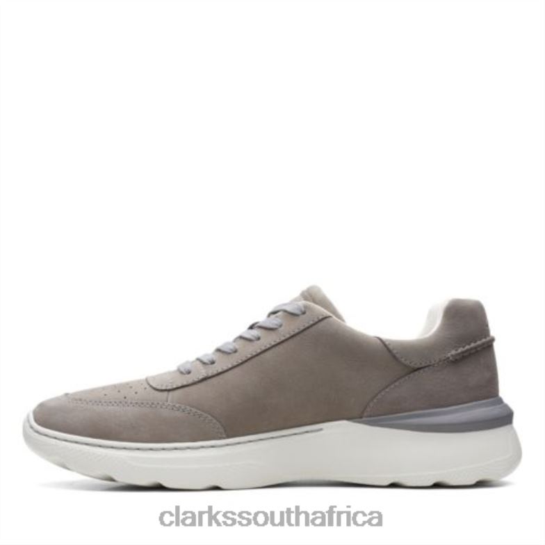 Grey Nubuck Clarks Sprint Lite Lace 840404459 Men Clarks Grey Nubuck