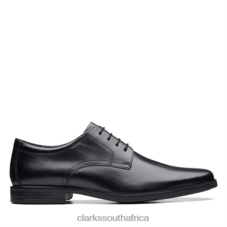 Howard Walk Black Leather Clarks Black Leather 840405463 Men Clarks Black Leather