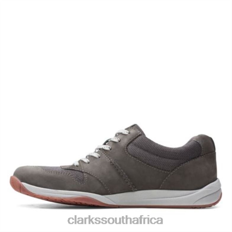Langton Race Grey Nubuck Clarks 840404438 Men Clarks Grey Nubuck