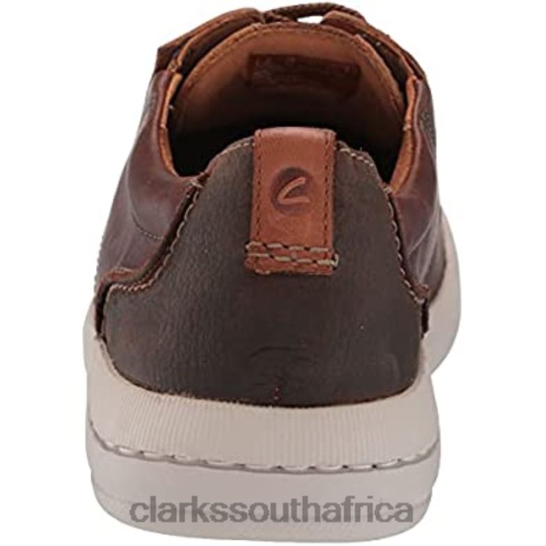 Men's Driftway Low Boat Shoe Clarks Dark Tan Leather 840401719 Men Clarks Dark Tan Leather