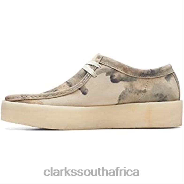 Men's Original Wallabee Cup Made Vietnam (New 2022) Clarks Off White Camo 840401159 Men Clarks