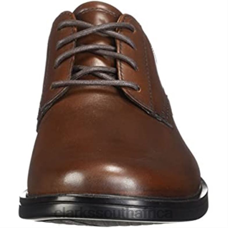 Mens Un Aldric Lace Shoe Clarks Dark Tan Lea 840402957 Men Clarks Dark Tan Lea
