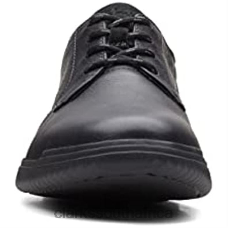 Black Leather Men's Donaway Plaoxford Clarks 84040156 Men Clarks