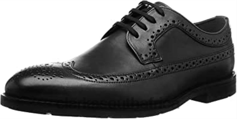Black Men's Wingtip Oxford Clarks 84040836 Men Clarks Black Leather Black Leather