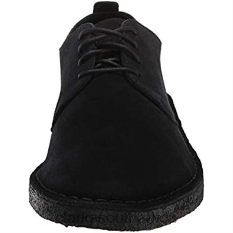 Black Suede Clarks Men's Desert London Oxford 840401379 Men Clarks Black Suede