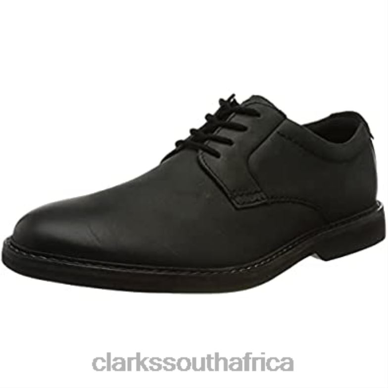 Clarks Black Leather Men's Atticus Ltlace Oxford 84040985 Men Clarks Black Leather
