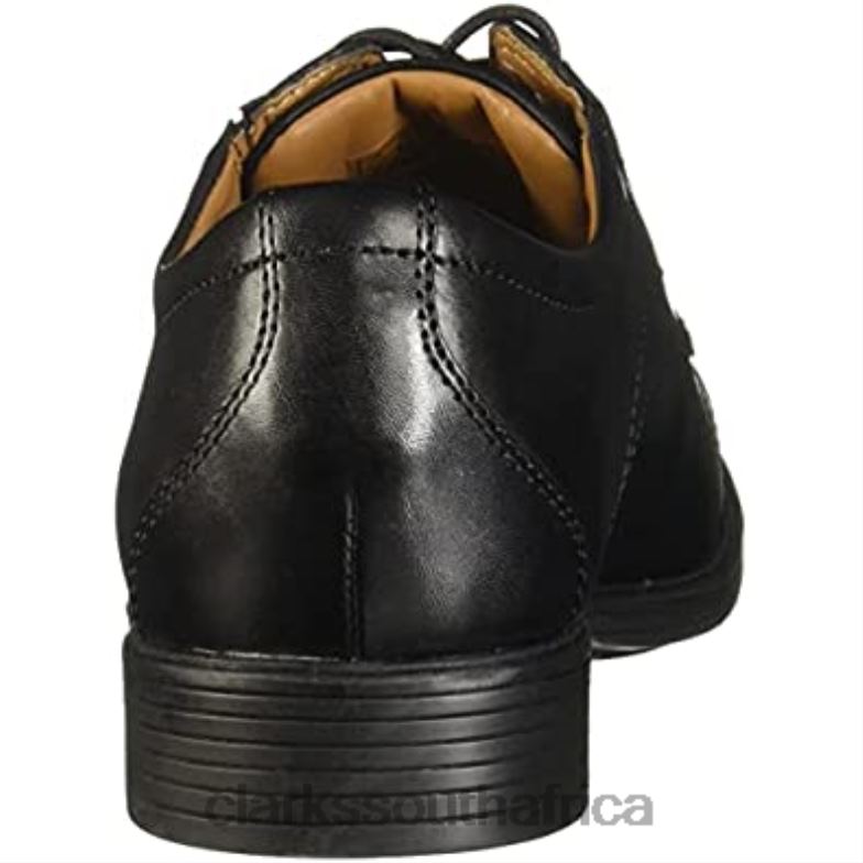 Clarks Black Leather Men's Whiddon Cap Oxford 840402273 Men Clarks Black Leather