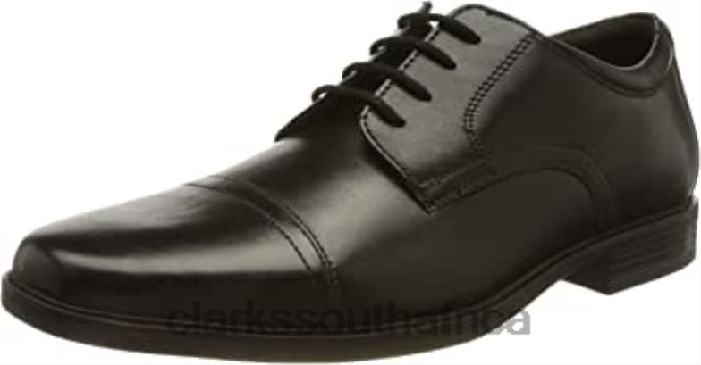 Clarks Black Men's Howard Cap Oxford 84040809 Men Clarks Black Leather