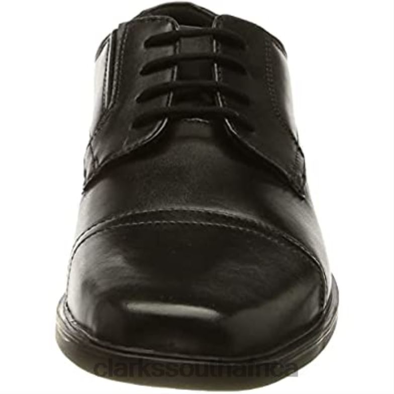 Clarks Black Men's Howard Cap Oxford 84040809 Men Clarks Black Leather