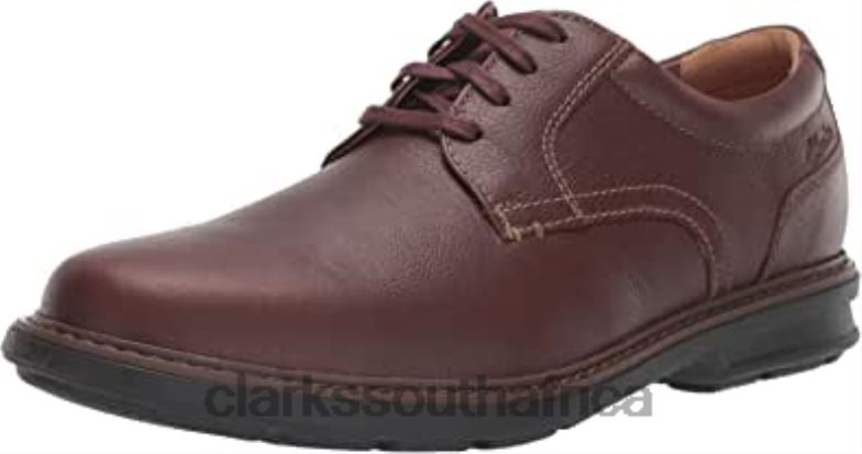 Mahoga Ny Leather Clarks Men's Rendell Plaoxford 840401248 Men Clarks
