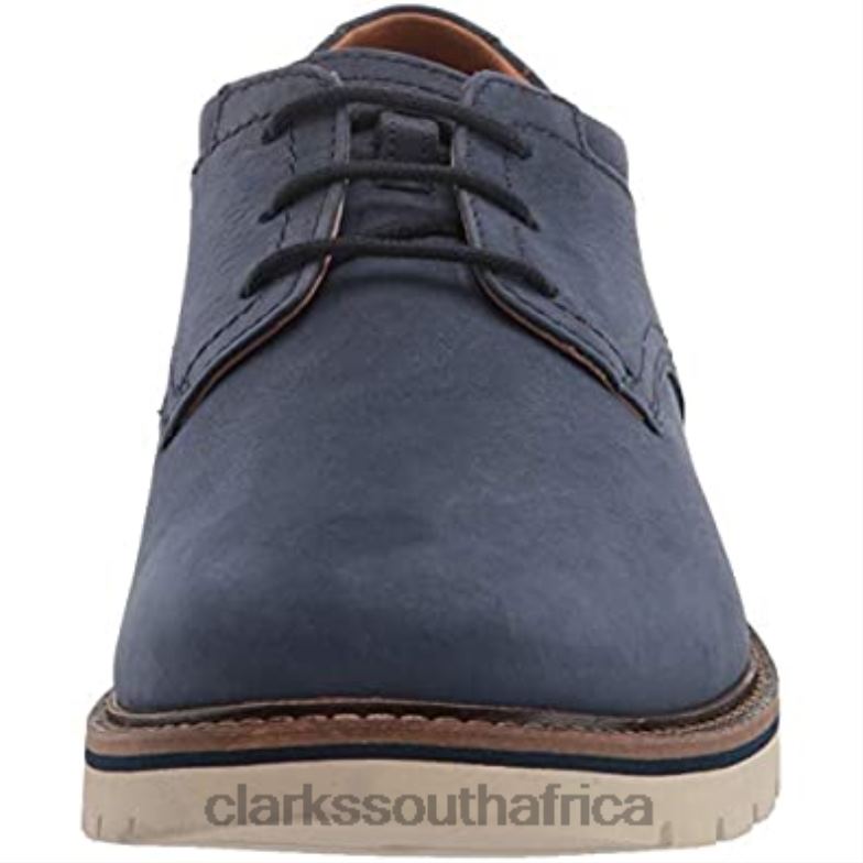 Men's Bayhill Plaoxford Clarks Dark Blue Nubuck 840401197 Men Clarks