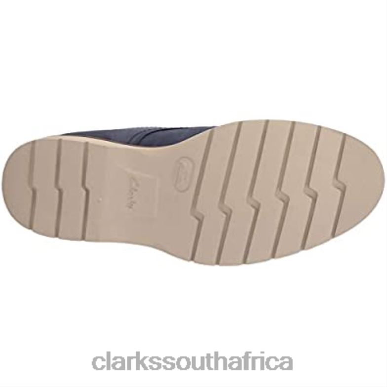 Men's Bayhill Plaoxford Clarks Dark Blue Nubuck 840401197 Men Clarks