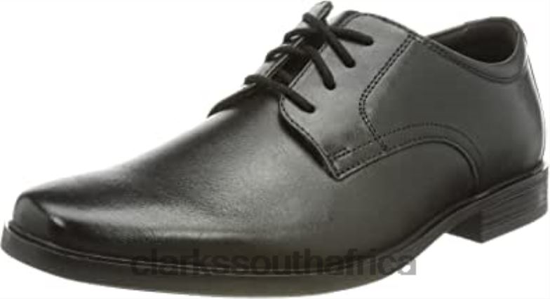 Men's Howard Walk Oxford Flat Clarks Black 840401965 Men Clarks Black Leather