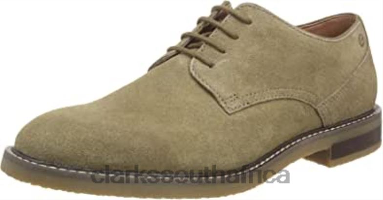 Men's Jaxen Low Oxford Olive Suede Clarks 840401062 Men Clarks Olive Suede
