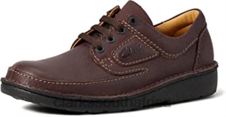 Men's Nature Ii Oxford Flat Clarks Brown 840402175 Men Clarks Brown