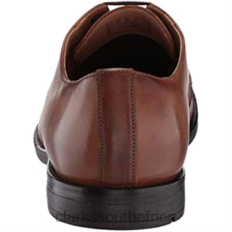 Men's Oxford Clarks Tan Leather 840401821 Men Clarks